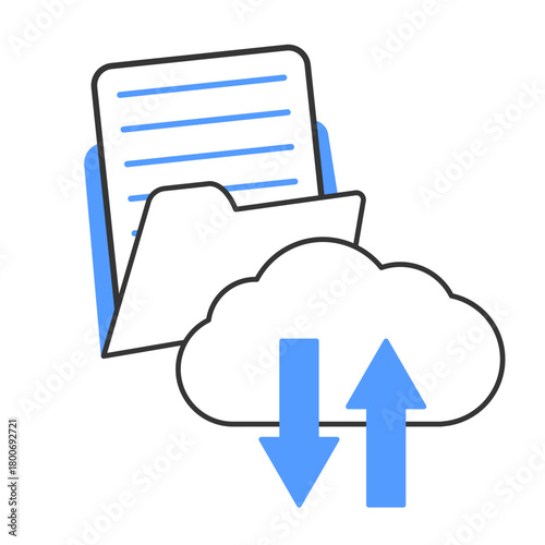 cloud convert illustration for ui design and web design
