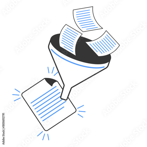 file filters illustration for ui design and web design