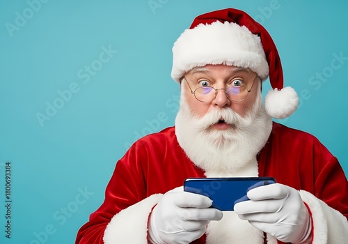 Santa Claus in Festive Scene for Holiday Celebration