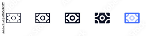 Cash icon money symbol set, Banknote sign, currency bill icons , ideal for finance apps, payments, banking tools, savings features, and digital wallets.