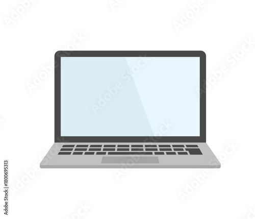 ノートパソコン,フラットイラスト