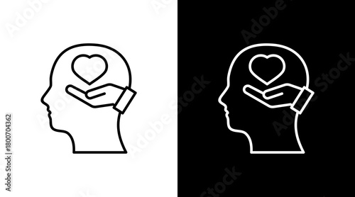 Empathy White Icon Set Design