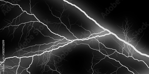 Abstract texture background in natural patterned. Intense electric line crackle across a stark. Glowing wavy lines template Color lightning concept in the dark. Dark white neon marble banner abstract 