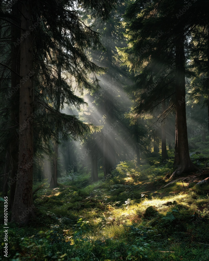 Fototapeta premium Mountain Sunset Silhouette