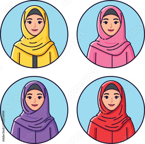 set of women in different colors