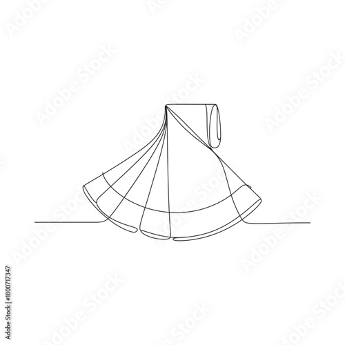 Vintage style petticoat skirt with layers and ruffles