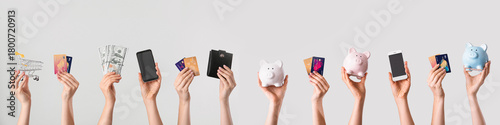 Female hands with credit ca...