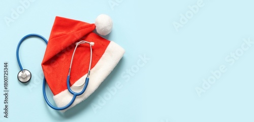 Stethoscope with Santa hat ...