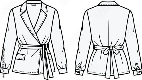 blazer, jacket, fashion, vector, design, clothing, garment, sketch, template, apparel, outline, pattern, illustration, model, style,
fashion blazer, jacket template, 