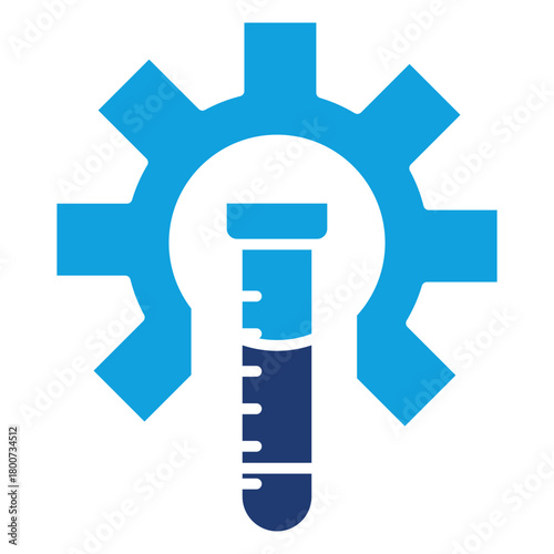 Chemical Flat Blue Icon