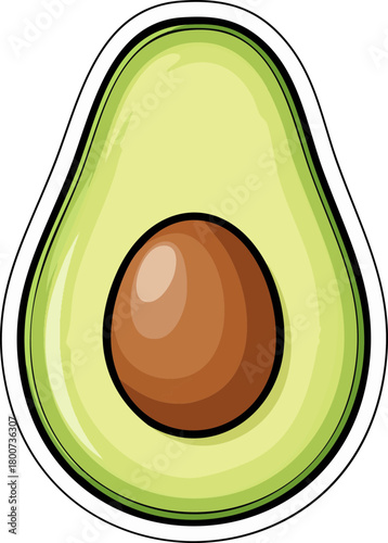 Fresh Avocado Halved with Seed Healthy Food Ingredient