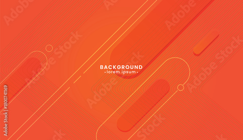 Orange background with minimalist shapes and text overlay, perfect for social media posts, presentations, or blog graphics.