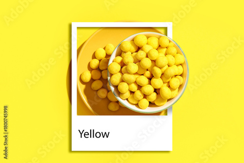 Bowl with cheese coated pea...