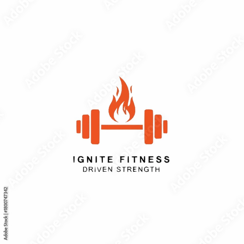 Ignite Fitness logo with a flaming orange barbell symbol.