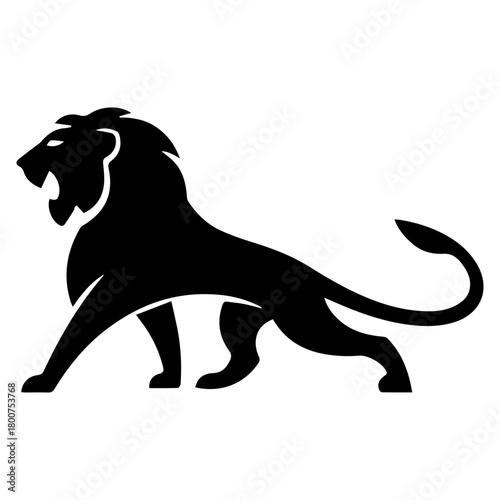 Roaring Lion Silhouette