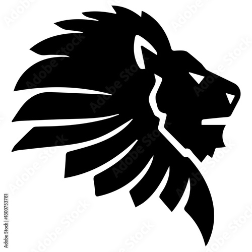Stylized Lion Head Icon