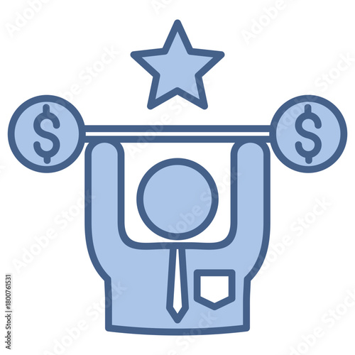 successful Blue Icon