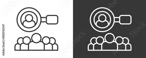 Hiring Icon Set Vector Collection Isolated In Black And White