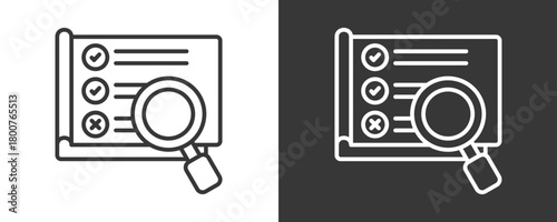 Evaluation Icon Set Vector Collection Isolated In Black And White