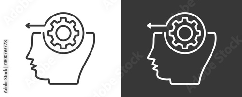 Initiative Icon Set Vector Collection Isolated In Black And White