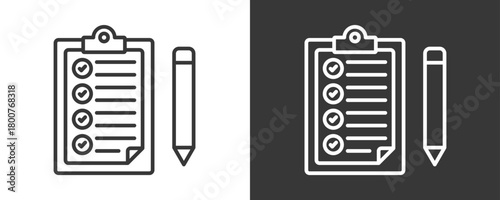 Task Icon Set Vector Collection Isolated In Black And White