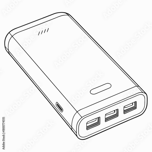 Power bank vector illustration isolated on for mobile charging