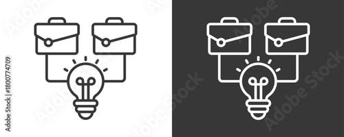 Innovation Icon Set Vector Collection Isolated In Black And White