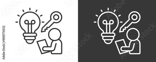 Problem Solving Icon Set Vector Collection Isolated In Black And White