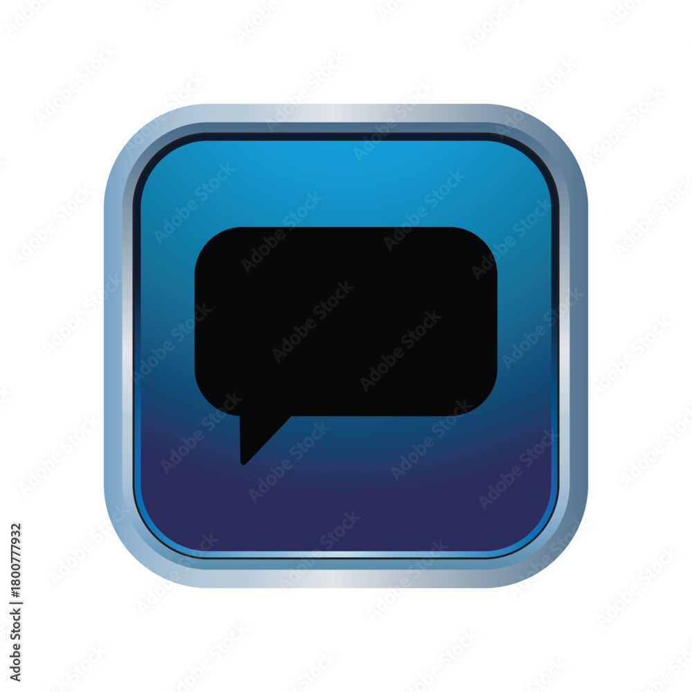 Naklejka premium Bubble Speech icon design template