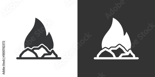Solid Fuel icon. Solid glyph series icon