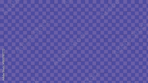Abstract geometric background with purple squares creating a checkered pattern and a three dimensional feel suitable for modern designs and artistic projects