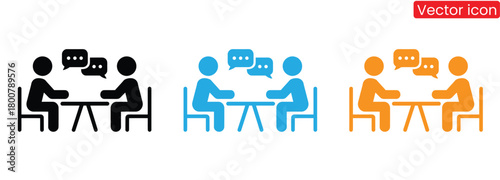 Teamwork collaboration concept with people talking at a table,Teamwork icon set.Business Team icon.Teamwork icon set.Business team working together symbol.Co-worker,cooperation and collaboration icons