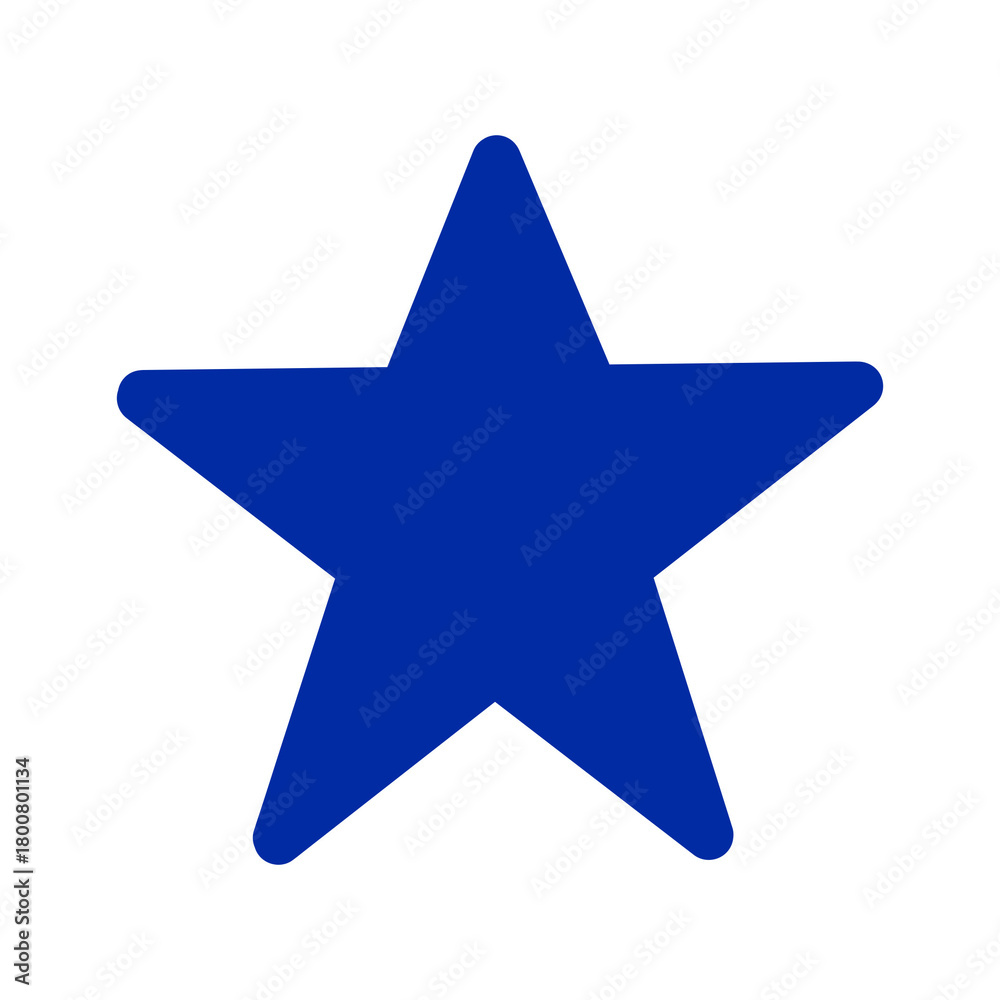 Obraz premium Black Star Icon / 黒い星のアイコン(お気に入り・評価・マーク用)