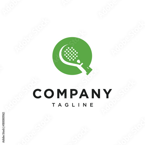 Letter O Paddle Logo Icon Vector