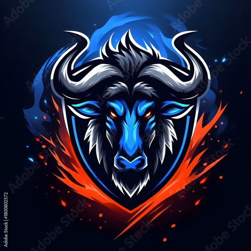 Wallpaper Mural Blue Wildebeest Stampede logo Torontodigital.ca