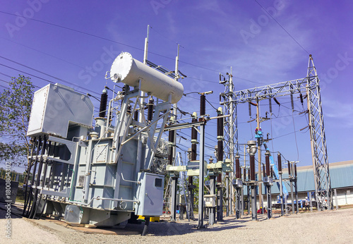 Gas insulated power tranformer, High voltage electricity power sunstation for industrial production