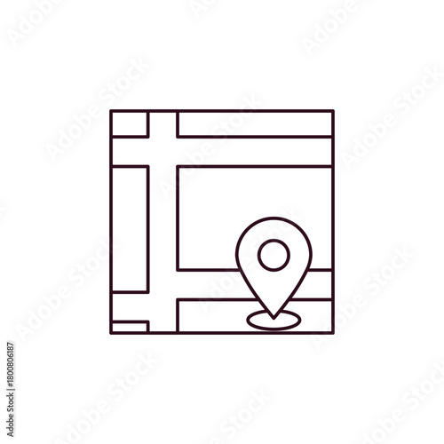 Map with location marker