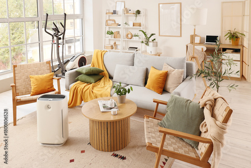 Interior of stylish living ...