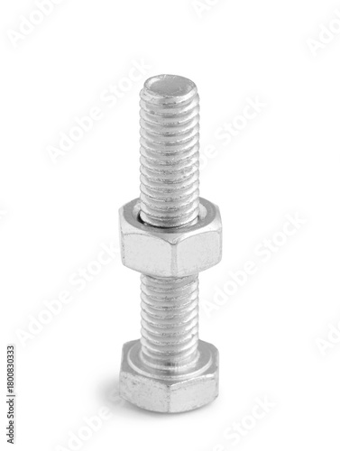 Tap bolt and nut isolated o...