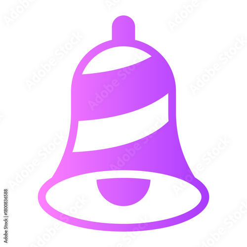 christmas bell gradient icon