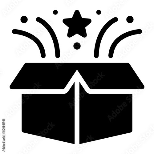 gift glyph icon