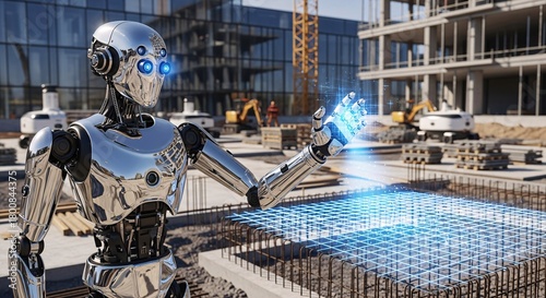 Humanoid Robot Surveying Construction Layout