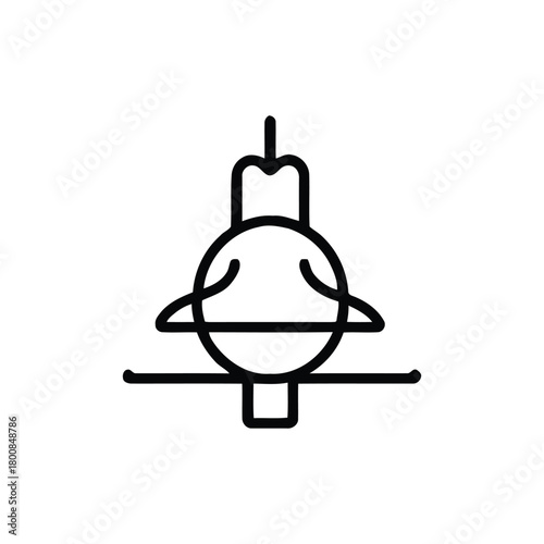 Electrical transformer simple symbol