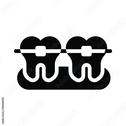 braces solid icon illustration vector graphic.eps