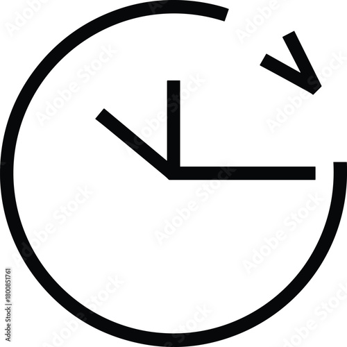 Time refresh icon with circular arrow indicating rewind, history, repeat or update process.