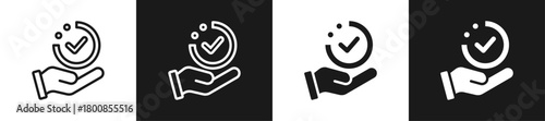 Progress Circle Line N Glyph Icon In White And Black Background