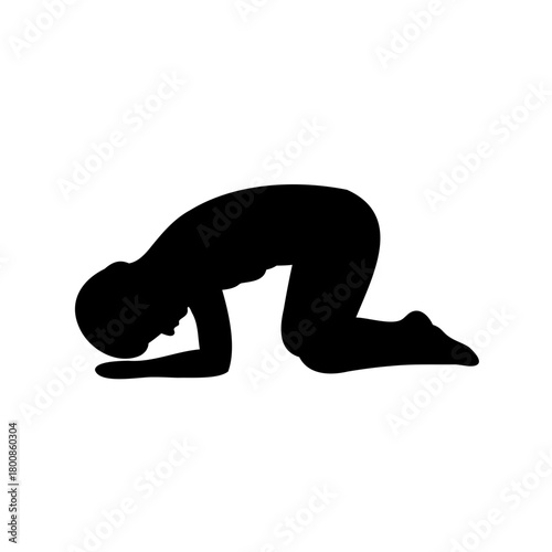 man doing yoga