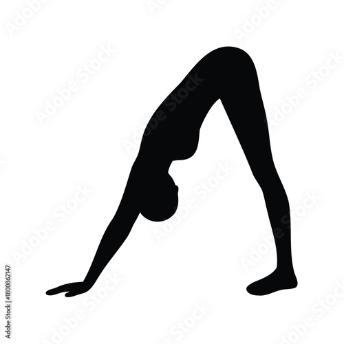 woman doing yoga exercise