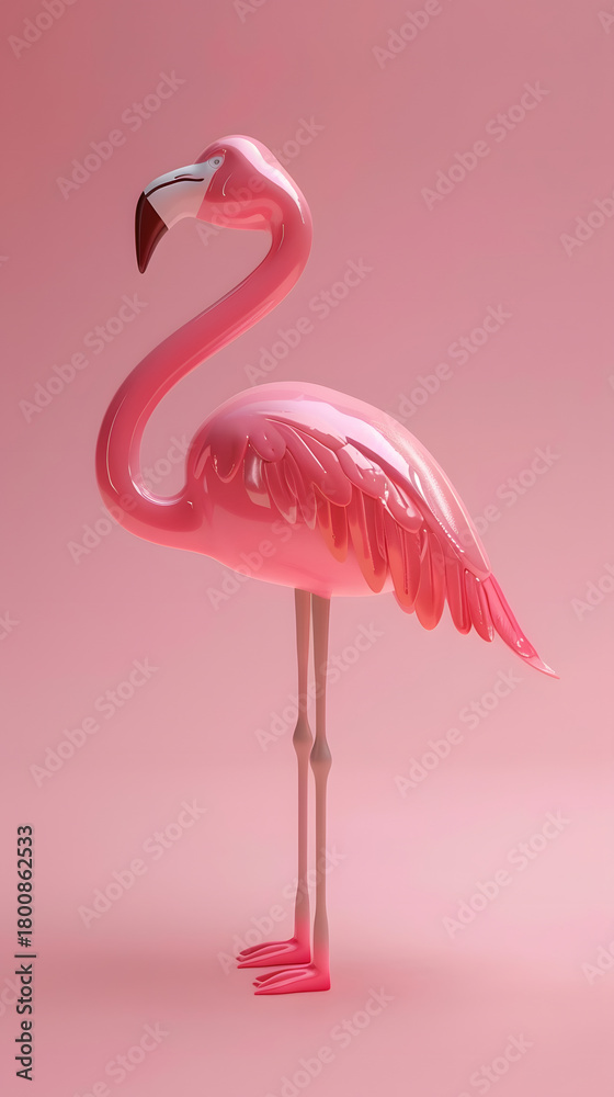 Fototapeta premium 3d Cartoon Clay style smooth modeling elegant