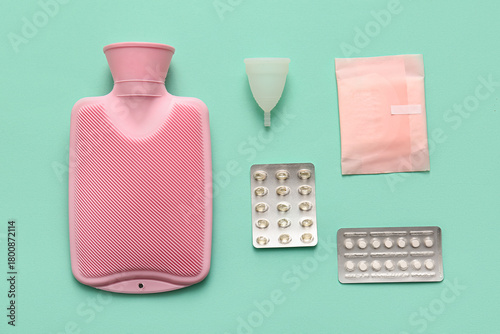 Hot water bottle with menst...